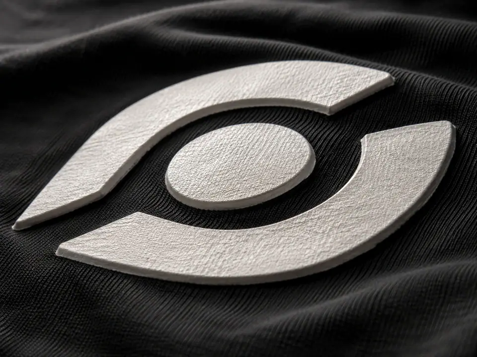 Two-colour high-density print with a contrasting edge wall